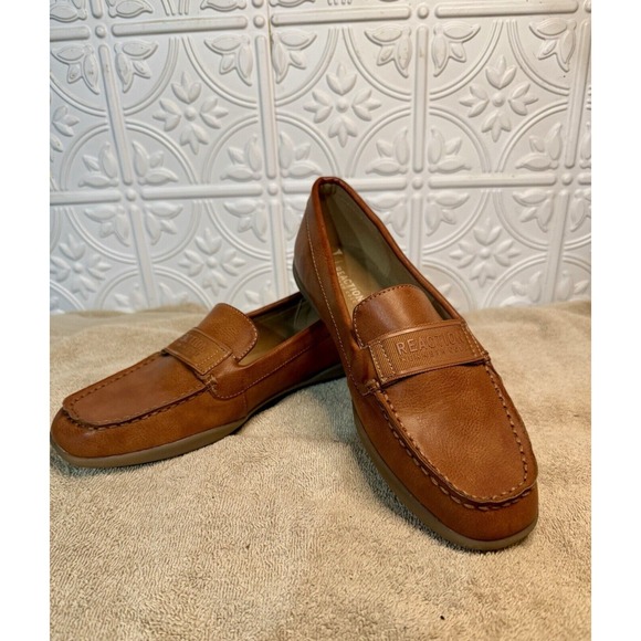 Brand New Kenneth Cole Reaction Jason Unisex 5/3.5‎ Cognac Loafer Dress Shoe - Picture 1 of 9